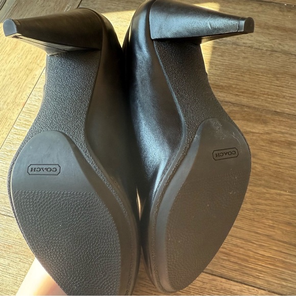 NWOT coach black leather booties - Picture 5 of 7